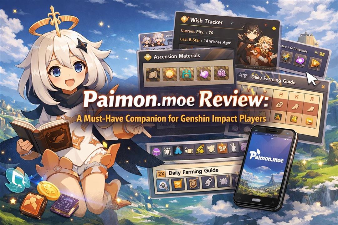 Paimon.moe review - a must-have companion for genshin impact players